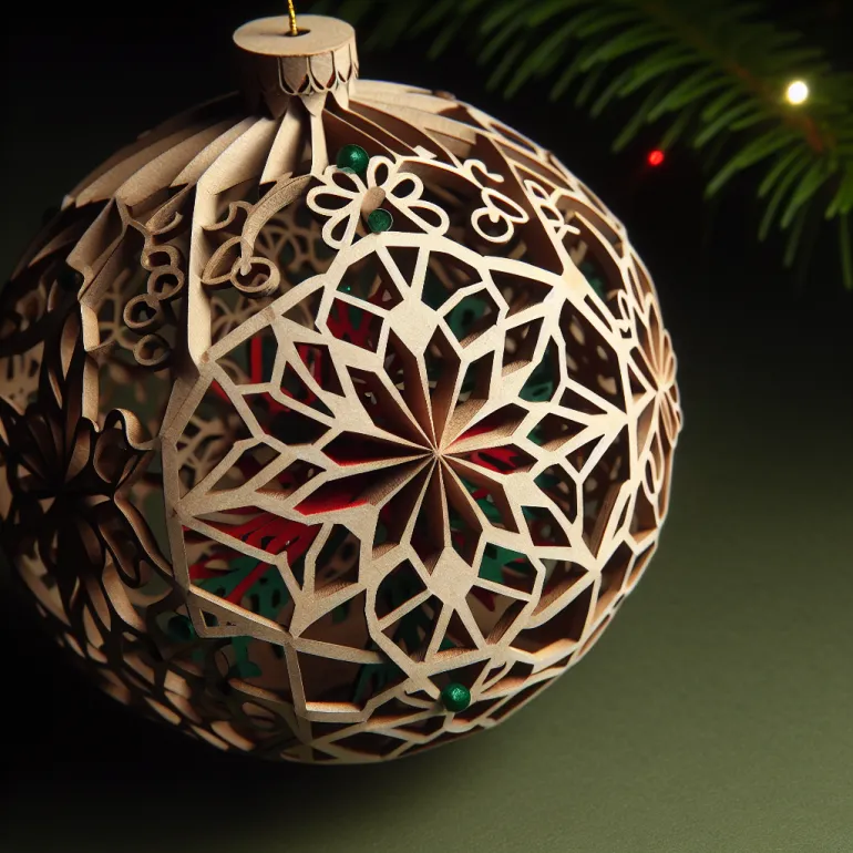 Елочная игрушка из картона: Творчество и Экологичность